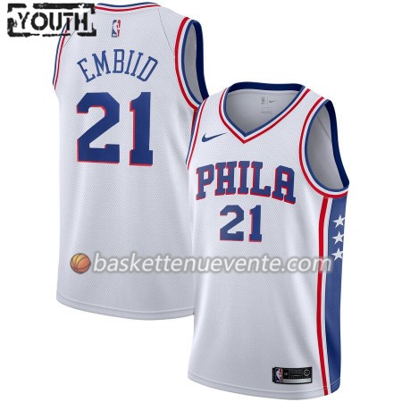 Maillot Basket Philadelphia 76ers Joel Embiid 21 2019-20 Nike Association Edition Swingman - Enfant